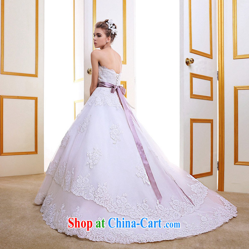 The bride's wedding dresses 2015 new lace-tie wedding Diamond Wedding overseas big design A 510 with XL, the bride, shopping on the Internet