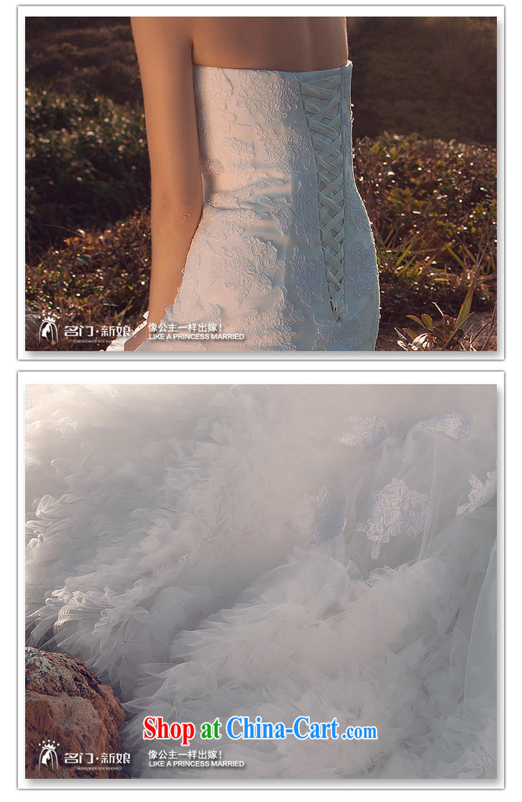 The bride's wedding dresses 2015 new wedding cloud the tail skirt with lace lace A 521 made 25 Day Shipping pictures, price, brand platters! Elections are good character, the national distribution, so why buy now enjoy more preferential! Health
