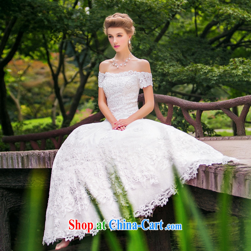 The bride's wedding dresses tied with new 2015 drill A Field dress with wedding sweet 887 White made 25 Day Shipping, the bride, shopping on the Internet