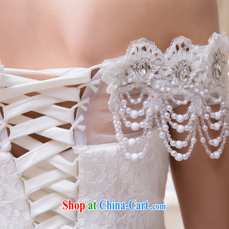The bride's wedding dresses new 2015 a shoulder-tail winter wedding at Merlion wedding 804 made 25 Day Shipping, the bride, shopping on the Internet