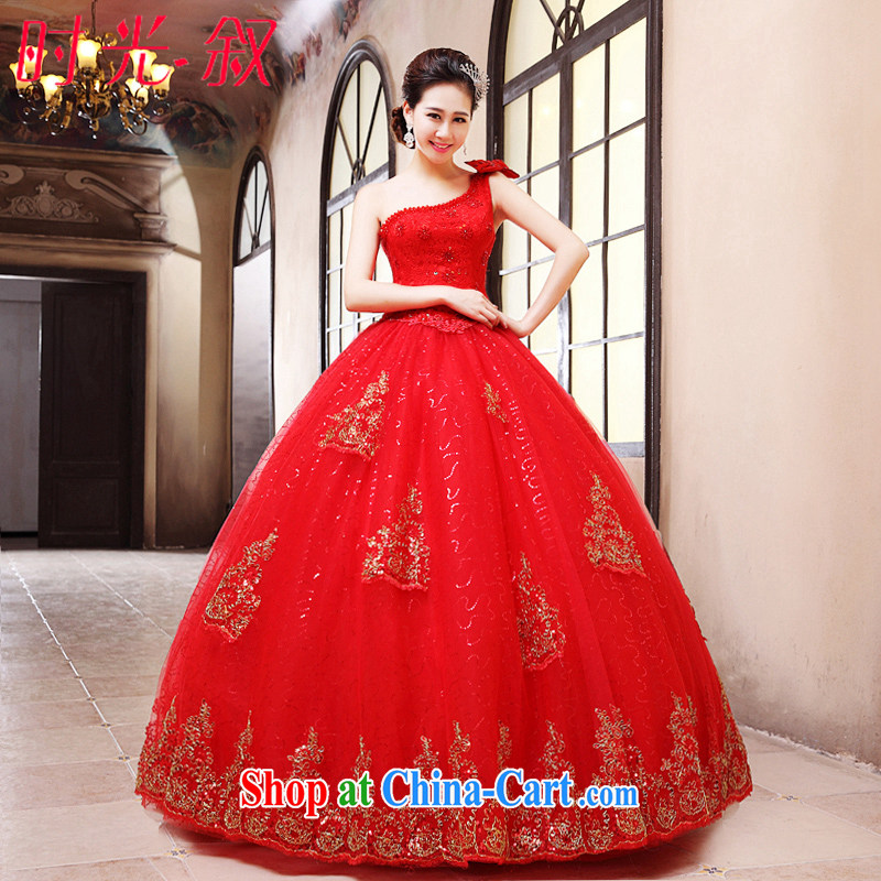 Time his 2015 spring and summer new wedding dresses bridal the Code Red the life in Japan, and the ROK lace the shoulder with wedding Korean-style wood drill L