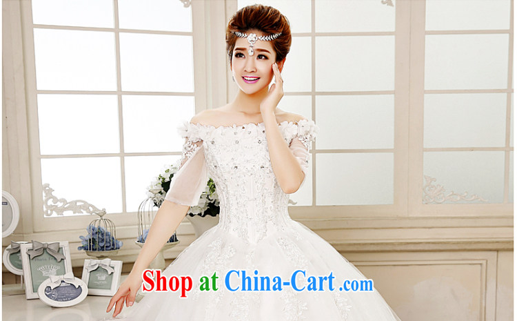 Syria Time 2015 spring and summer new wedding dresses long sleeved field shoulder stylish brides with tie-cultivating graphics thin white XL pictures, price, brand platters! Elections are good character, the national distribution, so why buy now enjoy more preferential! Health