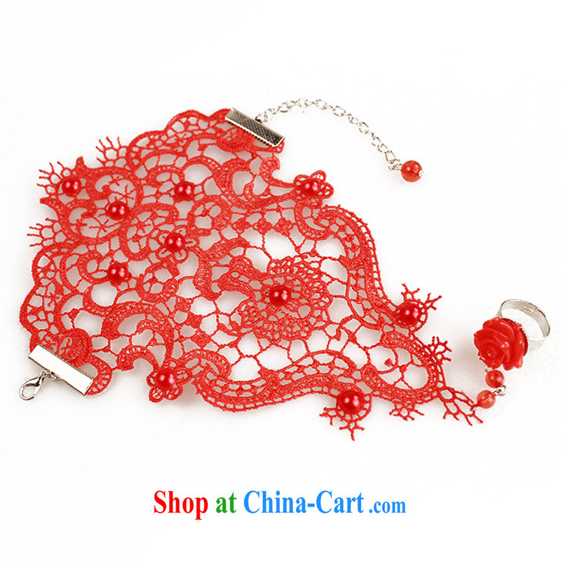 Han Park (cchappiness) Marriages jewelry wedding red lace accessories hand strap rings a fall jewelry single red, Han Park (cchappiness), and, on-line shopping
