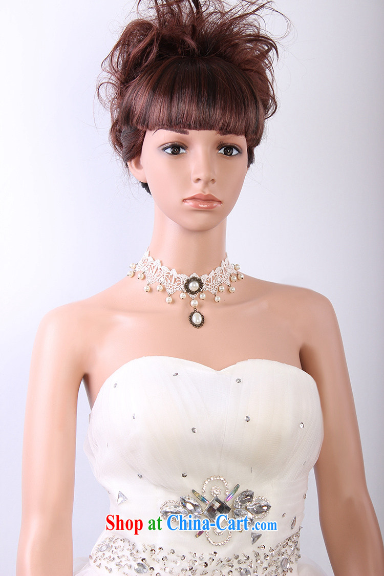 2015 Han Park (cchappiness) bride white lace-beads plain manual original retro collarbone neck chain jewelry with white wedding pictures, price, brand platters! Elections are good character, the national distribution, so why buy now enjoy more preferential! Health