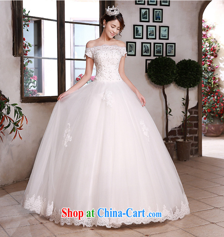 Honey, bride wedding dresses Korean style 2015 New Field shoulder collar with lace elegant antique large code beauty graphics thin wedding white XXL pictures, price, brand platters! Elections are good character, the national distribution, so why buy now enjoy more preferential! Health
