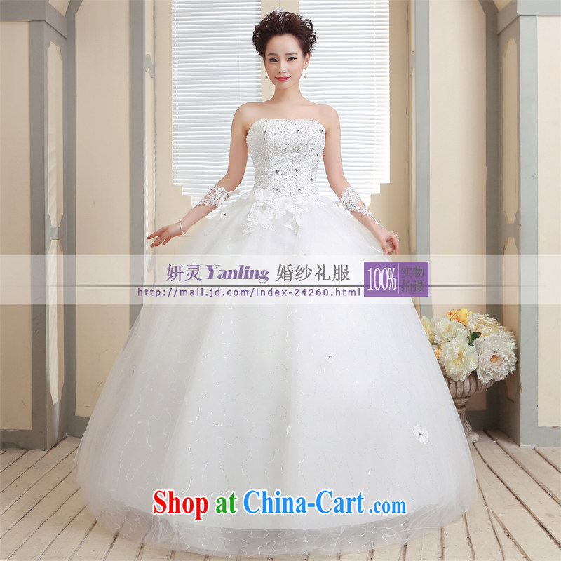 Her spirit/YANLING Korean wiped his chest bridal wedding dresses and ladies elegantly tied with 14,009 custom, her spirit (Yanling), online shopping