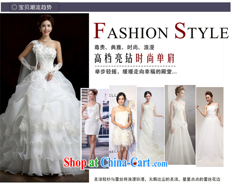Su Wu edge 2015 new single shoulder flowers with Wedding Video thin white tail wedding dresses shaggy dress white tail XL pictures, price, brand platters! Elections are good character, the national distribution, so why buy now enjoy more preferential! Health