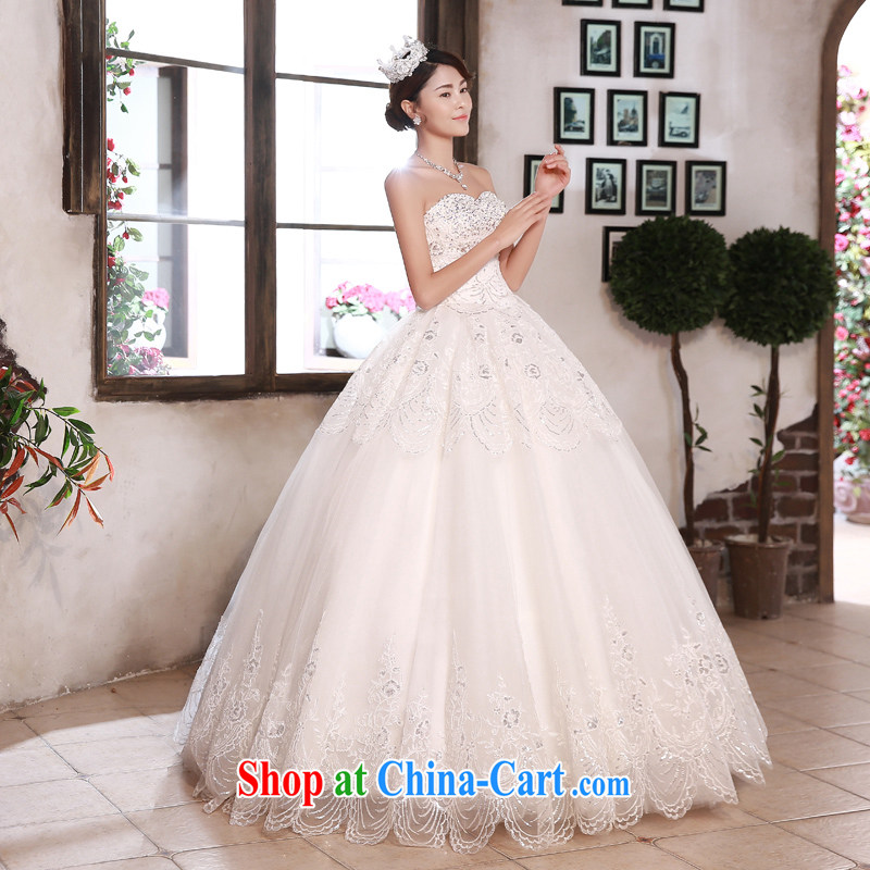 Honey, bride 2015 new wiped off his chest, wedding dresses lace Korean-style retro large, Princess stylish graphics thin out yarn white tailored, honey, bride, shopping on the Internet