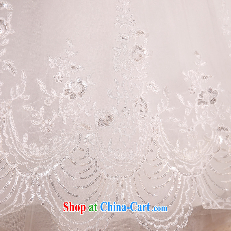 Honey, bride 2015 new wiped off his chest, wedding dresses lace Korean-style retro large, Princess stylish graphics thin out yarn white tailored, honey, bride, shopping on the Internet