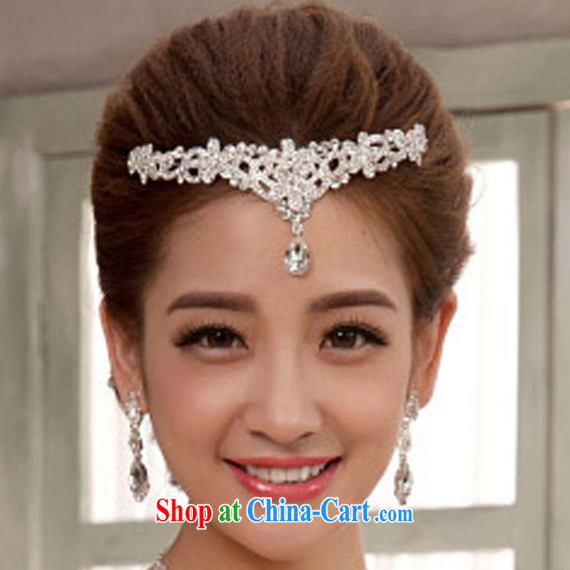 Getting married is really love bride-Trim Water drill large crown wedding jewelry bridal accessories white, married love, shopping on the Internet