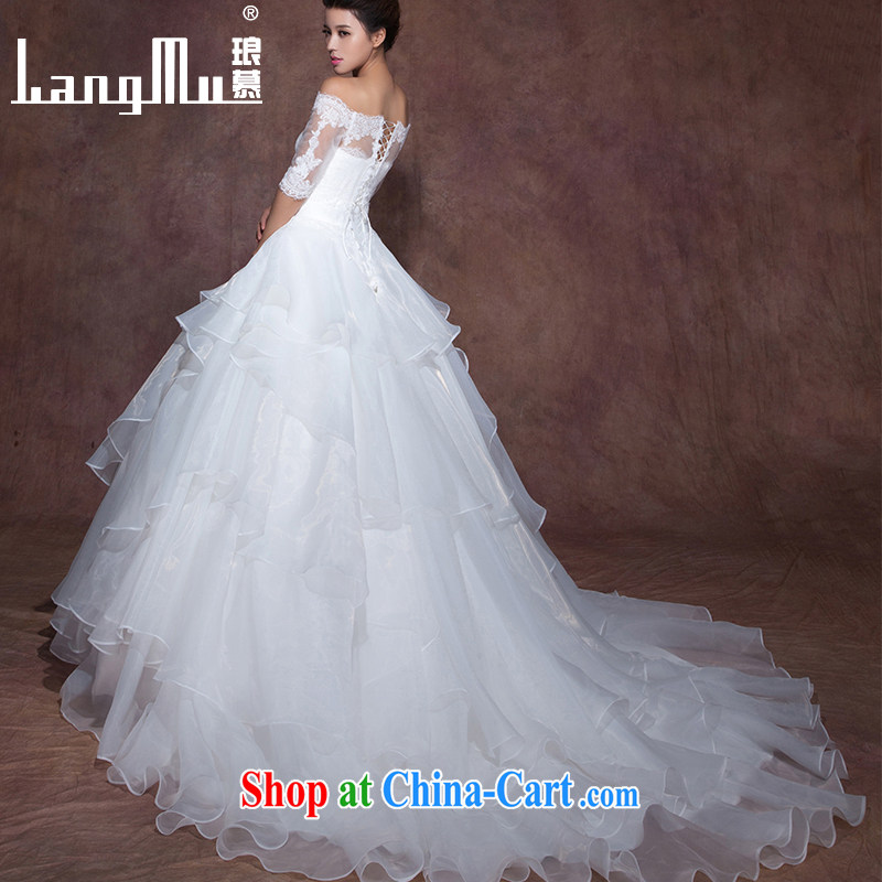 In Luang Prabang in 2015 of new wedding dresses the Field shoulder elegant minimalist wipe chest strap tail beauty graphics thin wedding custom erase chest with a highly customized, Luang Prabang, and shopping on the Internet