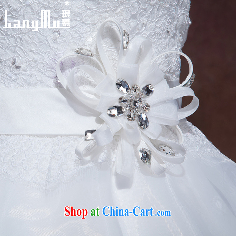 In Luang Prabang in 2015 of new wedding dresses the Field shoulder elegant minimalist wipe chest strap tail beauty graphics thin wedding custom erase chest with a highly customized, Luang Prabang, and shopping on the Internet