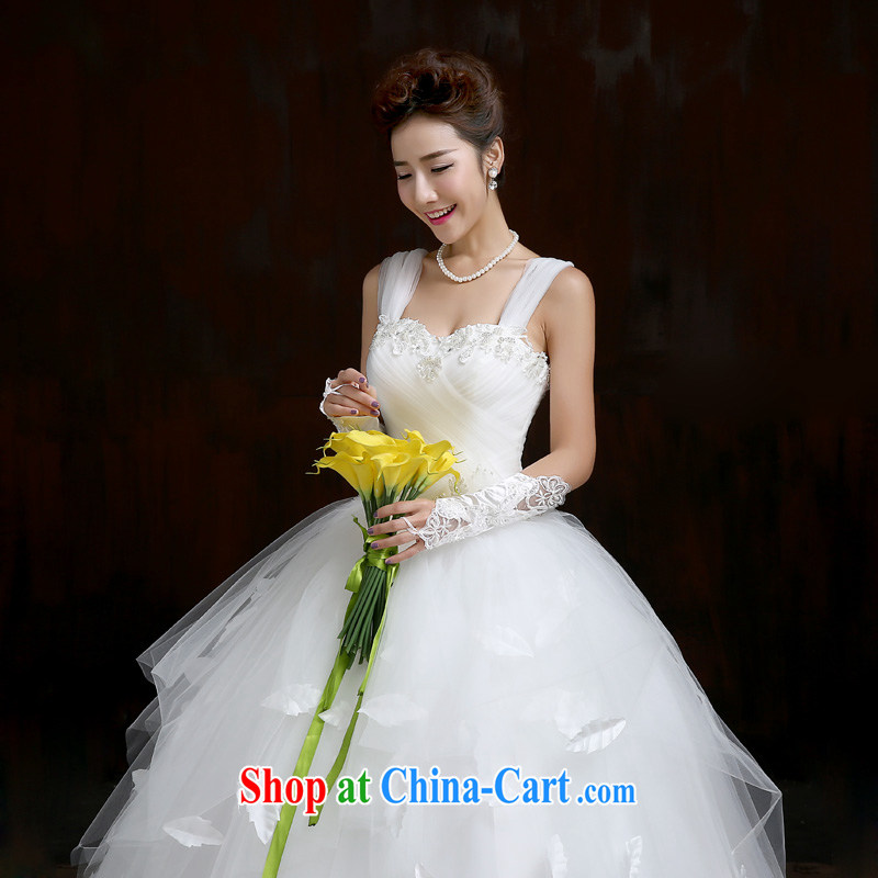 Su Wu edge 2015 New a yarn 3 through video thin the Field shoulder married women wedding dresses with shaggy dress white manual wedding white M, Su Xiang, and shopping on the Internet