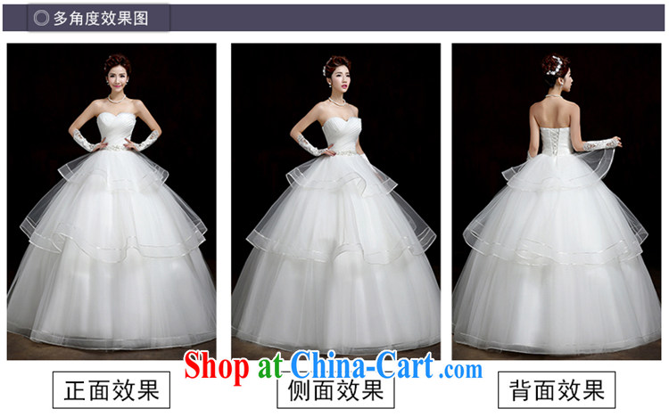Su Wu edge new sweet retro tie-wiped off chest Korean Princess with winter brides new graphics thin wedding dresses white XL pictures, price, brand platters! Elections are good character, the national distribution, so why buy now enjoy more preferential! Health