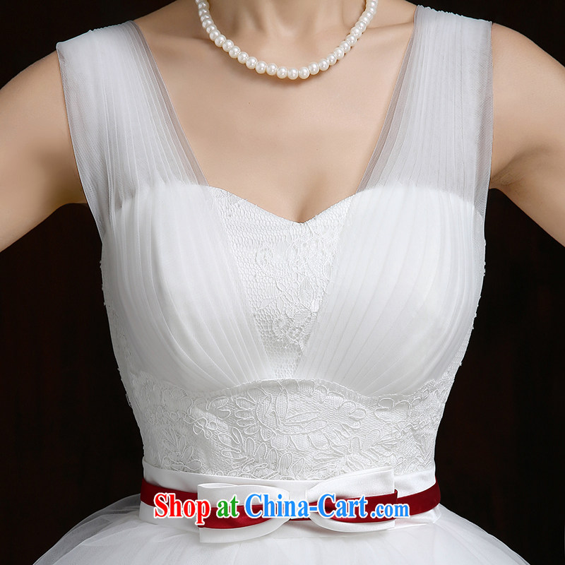 Su Wu edge 2015 new dual-shoulder wedding Korean lace stylish tie-in with the Code Wedding Video thin spring and summer wedding white XL, Su Xiang, and shopping on the Internet