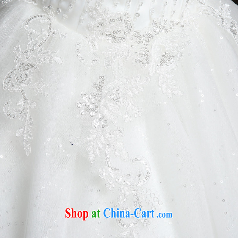 Su Wu edge 2015 new alignment to erase chest marriages White Graphics thin wedding dresses Korean Princess shaggy dress girls white XL, Su Xiang, and shopping on the Internet
