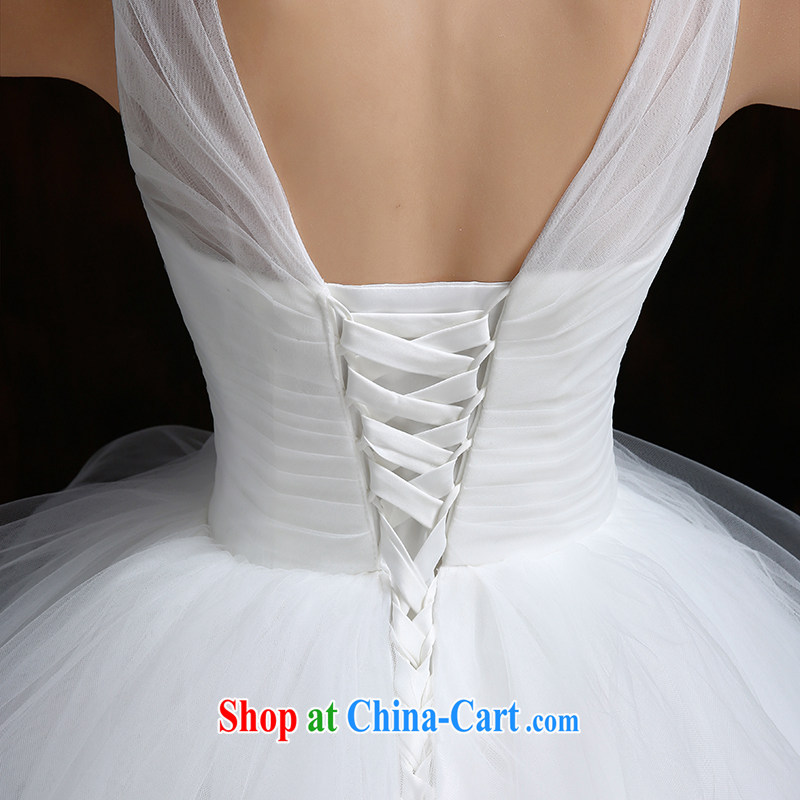 Su Wu edge wedding dresses new 2015 Korean double-shoulder wedding dresses with graphics thin large, customized pregnant women wedding white XL, Su-hsiang, leading edge, and shopping on the Internet