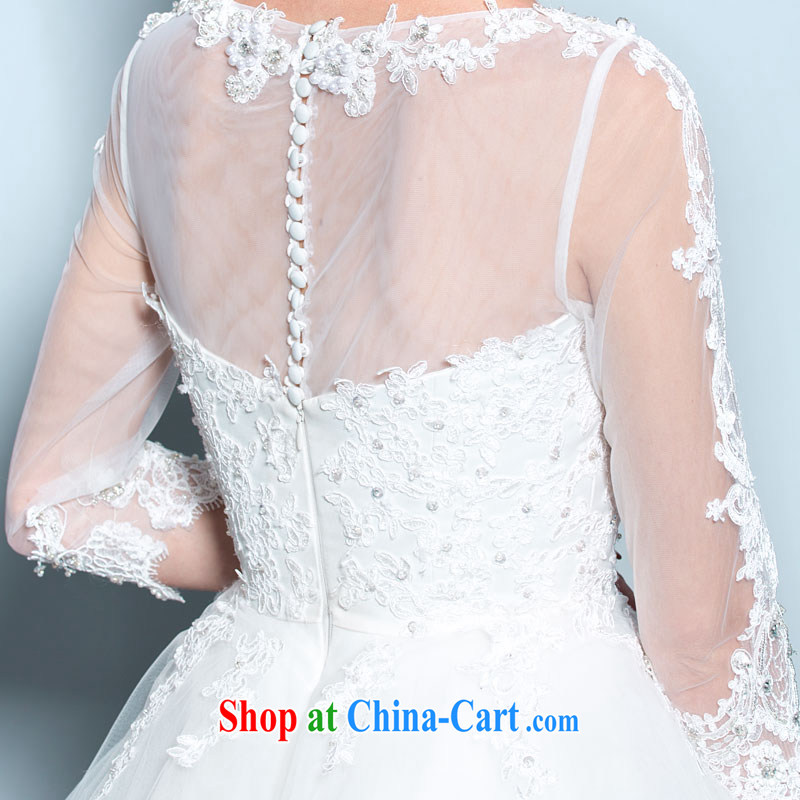 A lifetime by 2015 new, Japan, and the Republic of Korea the Field shoulder wedding lace retro 7 cuff shaggy skirt with pregnant women wedding 30140744 white M code in stock 160 /84 A, a yarn, shopping on the Internet