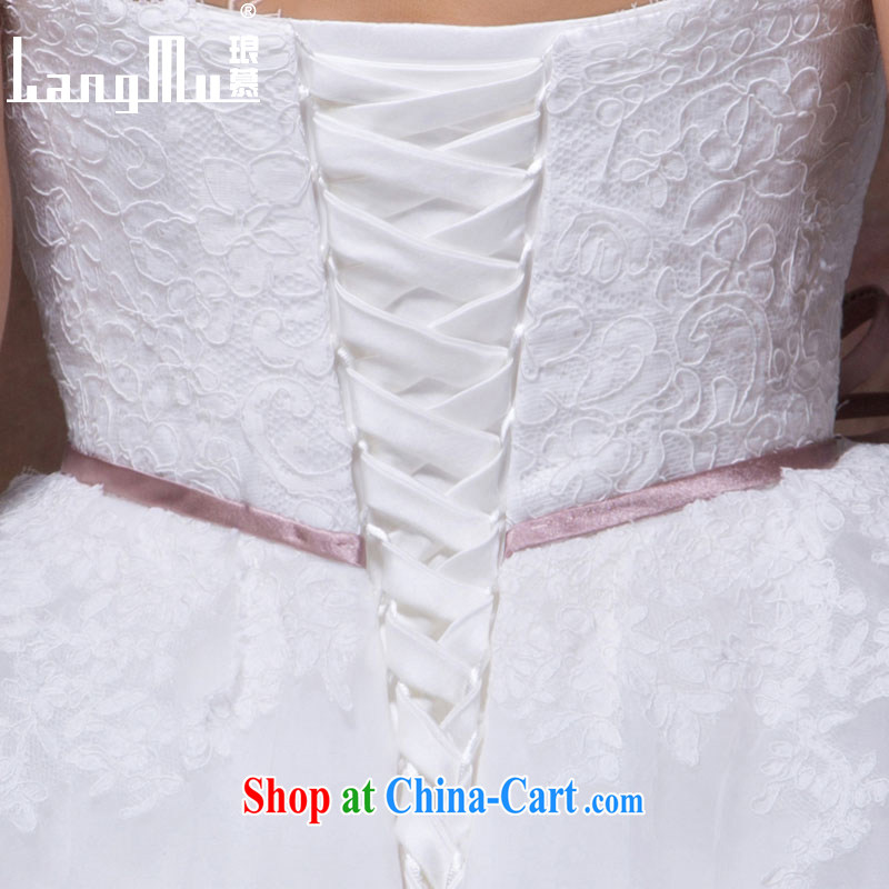 Luang Prabang in autumn 2015 new stylish simplicity and bow-tie point drill lap erase chest A swing with yarn wedding dresses white advanced customization of Luang Prabang, online shopping
