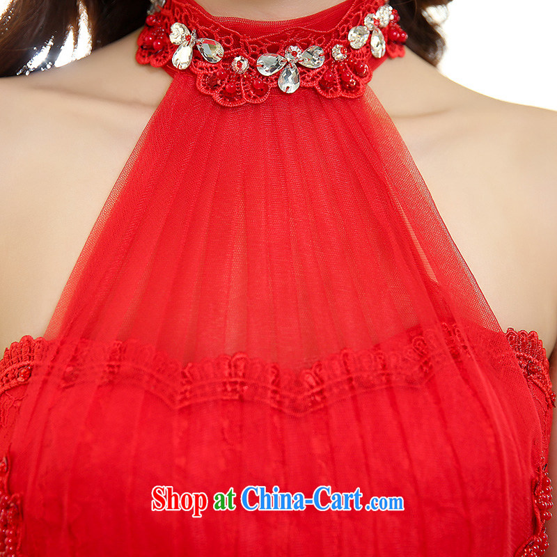 The World Summer 2015 Korean style is also tail wedding lace-up waist straps cultivating crowsfoot wedding dresses the 1513 red S to world, shopping on the Internet
