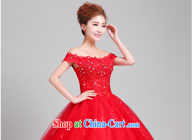 Time Syrian arab red field shoulder wedding dresses, Japan, and South Korea wedding dress 2015 new bridal wedding dresses and stylish spring straps with wedding toast service XXL pictures, price, brand platters! Elections are good character, the national distribution, so why buy now enjoy more preferential! Health