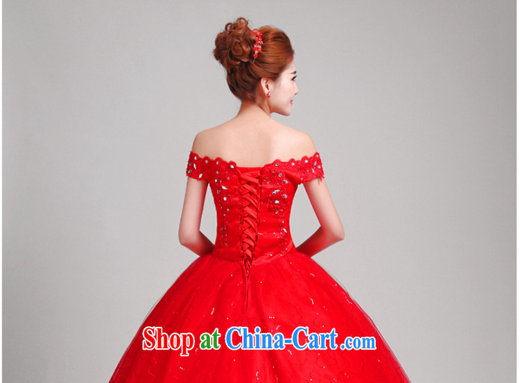 Time Syrian arab red field shoulder wedding dresses, Japan, and South Korea wedding dress 2015 new bridal wedding dresses and stylish spring straps with wedding toast service XXL pictures, price, brand platters! Elections are good character, the national distribution, so why buy now enjoy more preferential! Health