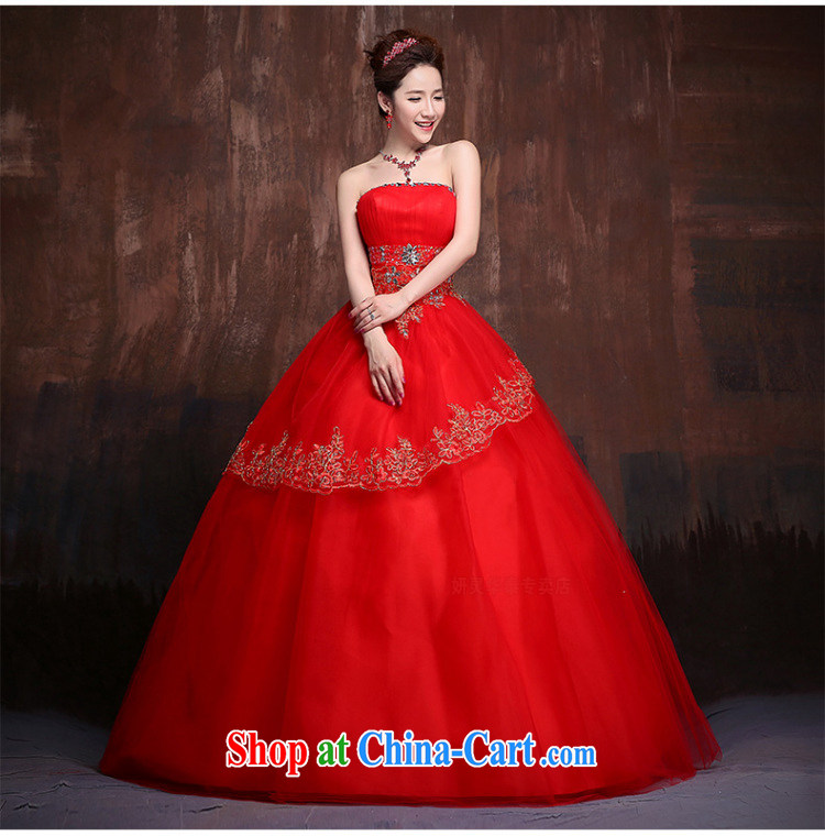 2015 new Korean Korean stars with sweet flowers marriages wedding dresses J 0013 red XL pictures, price, brand platters! Elections are good character, the national distribution, so why buy now enjoy more preferential! Health