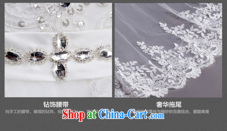2015 Korean Style New High-waist bridal tail wedding V Mary Magdalene for chest strap dress WD 0009 white XL pictures, price, brand platters! Elections are good character, the national distribution, so why buy now enjoy more preferential! Health