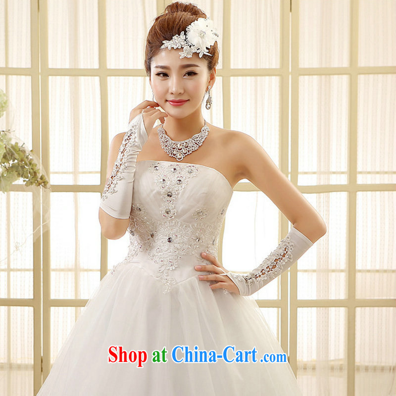 New Korean version Mary Magdalene Beauty Chest The Marriage Code bridal lace straps. floor for wedding XS 6003 white XXL, optimize, and shopping on the Internet