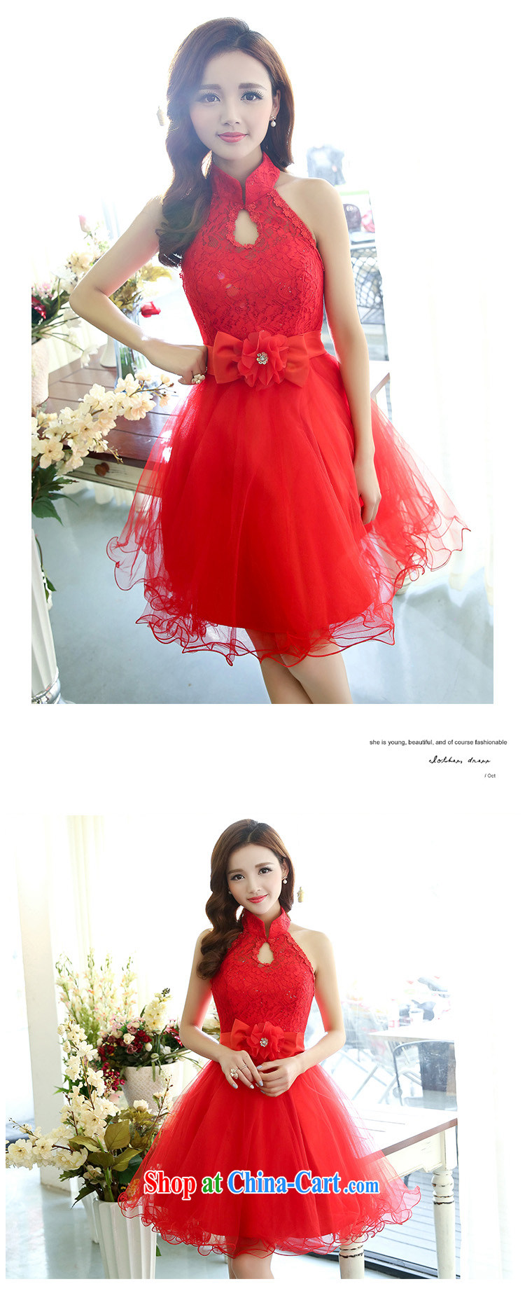 Hip Hop charm and Asia 2015 spring Korean beauty, air is also stylish shaggy chic dress wedding dress red XL pictures, price, brand platters! Elections are good character, the national distribution, so why buy now enjoy more preferential! Health