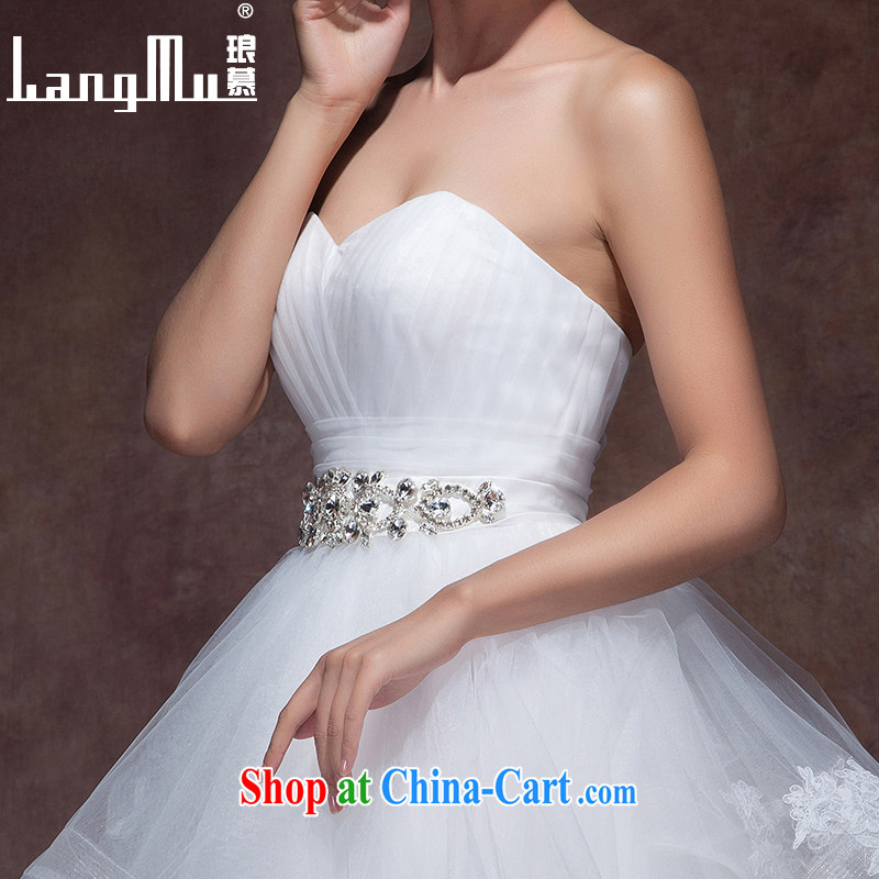 In Luang Prabang in 2015 OF NEW FIELD shoulders and elegant minimalist wedding dresses lace, drill a strap with wedding popular erase chest, advanced customization, Luang Prabang, and shopping on the Internet