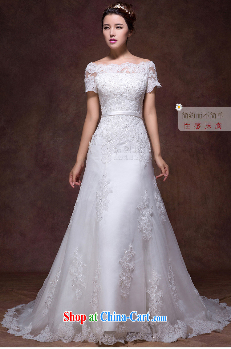 In Luang Prabang in 2015 of new wedding dresses Korean Beauty field shoulder Palace retro fashion sense of bride-tail wedding white advanced custom pictures, price, brand platters! Elections are good character, the national distribution, so why buy now enjoy more preferential! Health