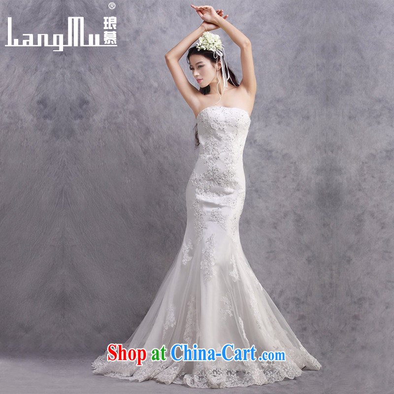 In Luang Prabang in 2015 of new wedding dresses Korean version cultivating a Field shoulder Palace retro fashion sexy bridal tail wedding white advanced customization
