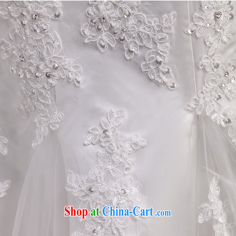In Luang Prabang in 2015 of new wedding dresses Korean Beauty field shoulder Palace retro fashion sense of bride-tail wedding white advanced customization, Luang Prabang, and shopping on the Internet