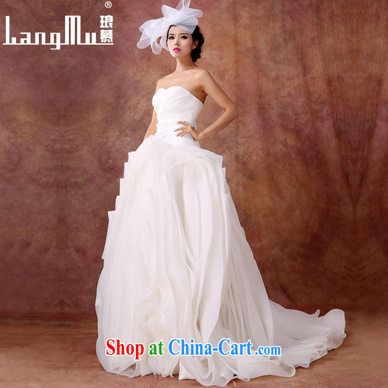 In Luang Prabang in 2015 of new wedding dresses wiped his chest and tail strap wedding vera Wang style shaggy custom Wei m White advanced customization, work together, and, shopping on the Internet