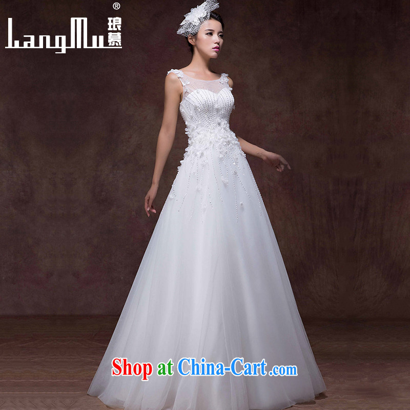 In Luang Prabang in 2015 of new wedding dresses Korean Beauty shoulders with lace flowers brides with wedding custom white advanced customization, Luang Prabang, and shopping on the Internet