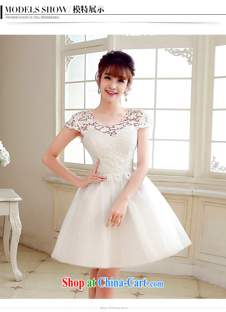 Syria Time marriages, short small white dress package shoulder bridesmaid dress skirt small white wedding dresses short skirt white XXL pictures, price, brand platters! Elections are good character, the national distribution, so why buy now enjoy more preferential! Health