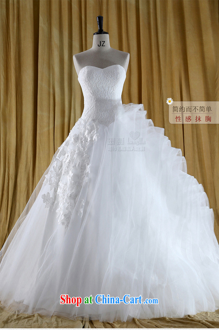 The lang 2015 new vera Wang new design cascading lace bare chest cascading tail wang Wei wedding dresses white advanced custom pictures, price, brand platters! Elections are good character, the national distribution, so why buy now enjoy more preferential! Health