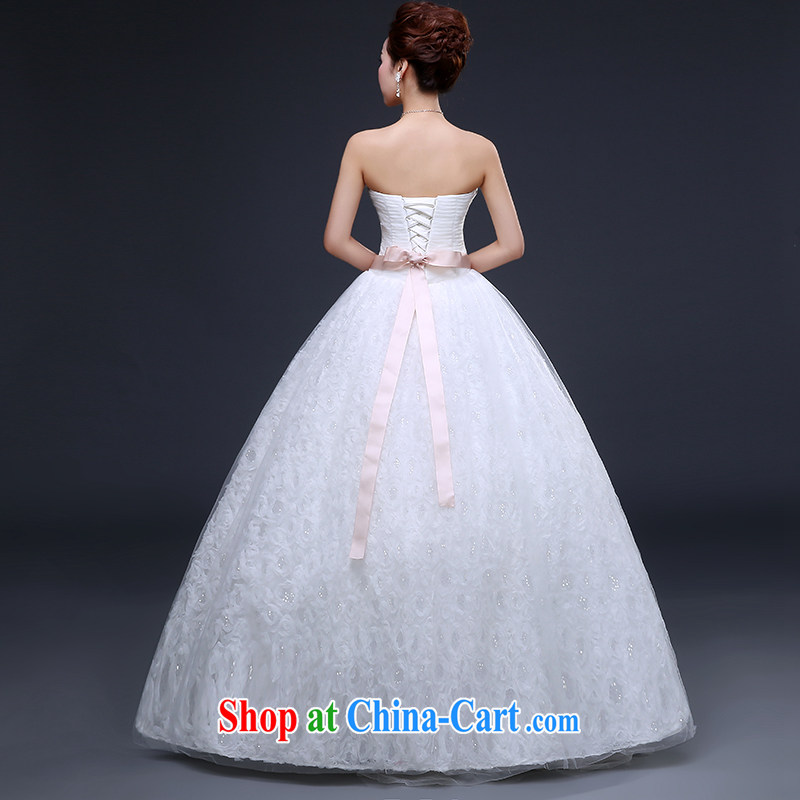 The Vanessa wedding dresses new white long erase chest wedding bridal marriage tie with wedding dresses Korean lace inserts drill video thin white long with wedding tailored (cannot be refunded, oh, the Vanessa (Pnessa), and, on-line shopping