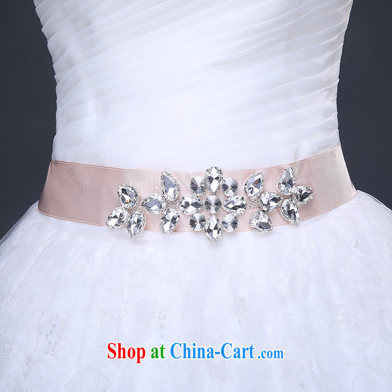 The Vanessa wedding dresses new white long erase chest wedding bridal marriage tie with wedding dresses Korean lace inserts drill video thin white long with wedding tailored (cannot be refunded, oh, the Vanessa (Pnessa), and, on-line shopping