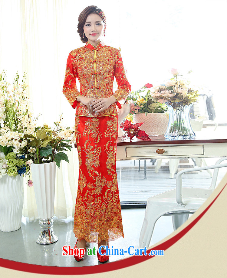 of Oak 2015 spring new cultivating ethnic wind long, two-piece dresses, Chinese wedding dresses female D 503,072 red XXXL pictures, price, brand platters! Elections are good character, the national distribution, so why buy now enjoy more preferential! Health