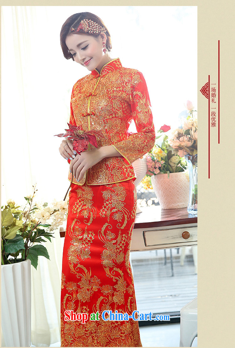 of Oak 2015 spring new cultivating ethnic wind long, two-piece dresses, Chinese wedding dresses female D 503,072 red XXXL pictures, price, brand platters! Elections are good character, the national distribution, so why buy now enjoy more preferential! Health