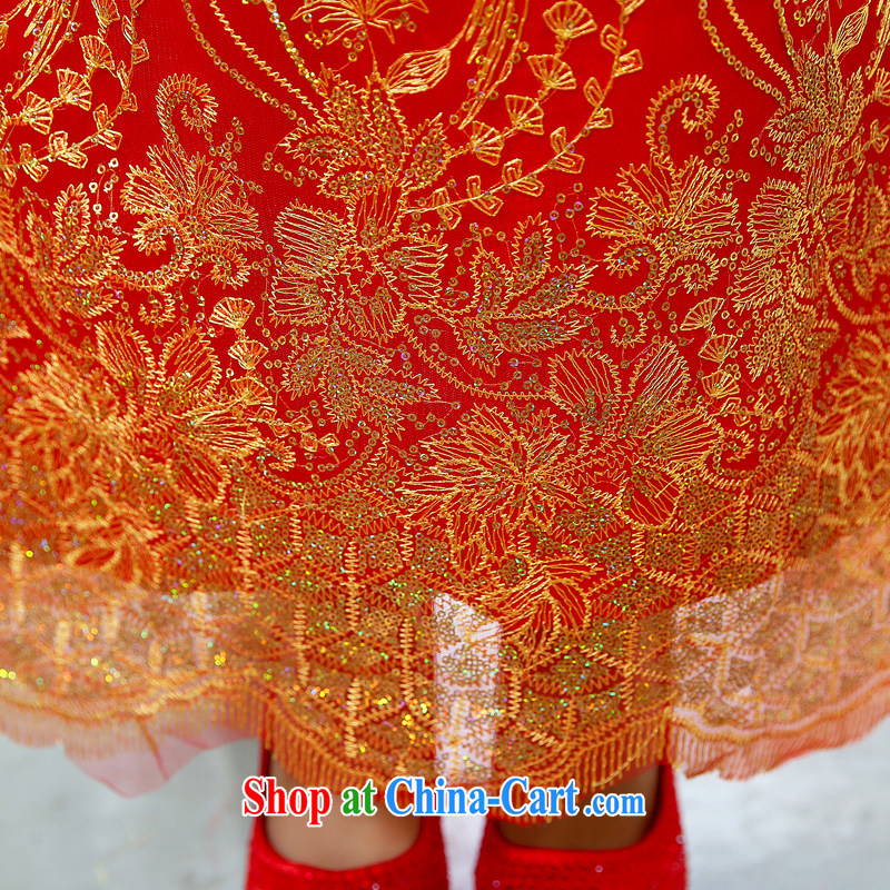 of the oak 2015 spring new cultivating ethnic wind long, two-piece dresses, Chinese wedding dresses female D 503,072 red XXXL, of the oak, and shopping on the Internet