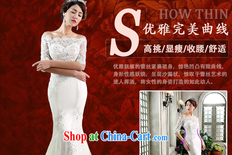 Honey, bride wedding tail 2015 new crowsfoot wedding a shoulder collar elegant Korean fashion, the cuff, wedding white XL pictures, price, brand platters! Elections are good character, the national distribution, so why buy now enjoy more preferential! Health
