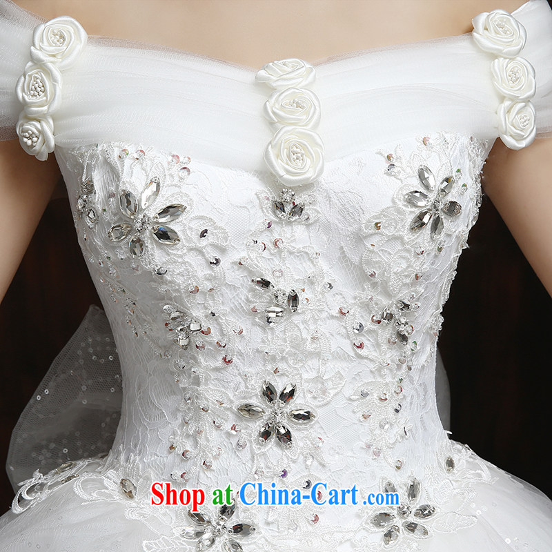 Su Wu edge wedding dresses 2015 new strap graphics thin wedding a Field shoulder lace with trailing Korean fashion flowers wedding 2.5 M-tail, XL, Su Xiang, and shopping on the Internet