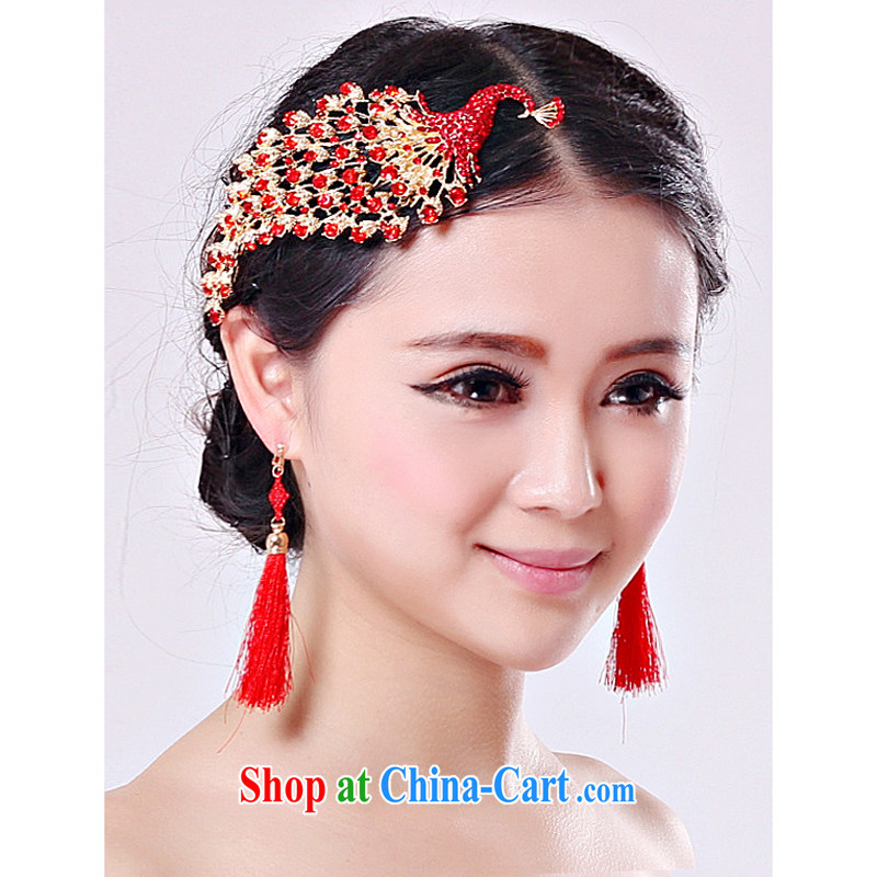 Syria Time 2015 New Red bridal crown and ornaments wedding dresses jewelry accessories Crown wedding jewelry hair accessories kit, the time, and shopping on the Internet