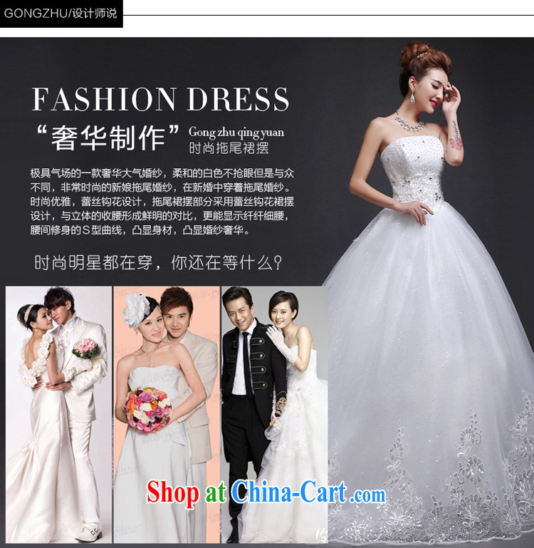 7 color 7 tone Korean version 2015 new erase chest-tail tied with a bright diamond sexy wedding dresses H 060 white M pictures, price, brand platters! Elections are good character, the national distribution, so why buy now enjoy more preferential! Health