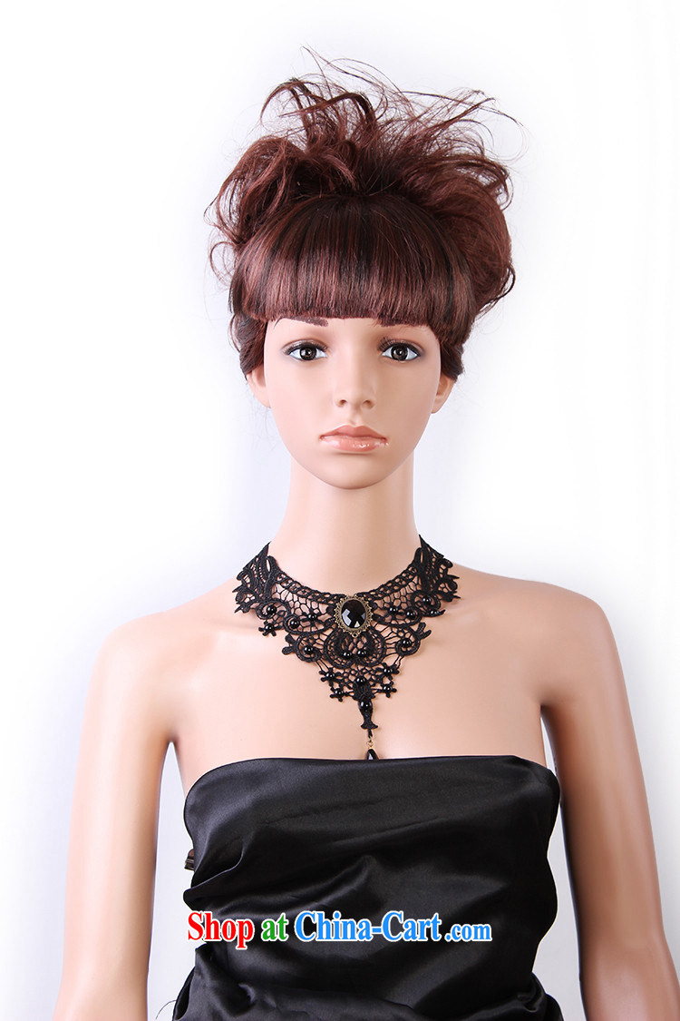 Han Park (cchappiness) dress and jewelry original luxury exaggerated his collarbone black lace necklace and Europe female jewelry pictures, price, brand platters! Elections are good character, the national distribution, so why buy now enjoy more preferential! Health