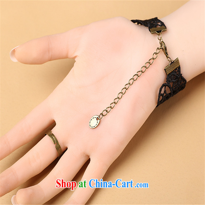 Han Park (cchappiness) Europe antique Palace and the Butterfly flower-lace the link parquet crystal hand sash rings black, code, in the Han and Park (cchappiness), shopping on the Internet