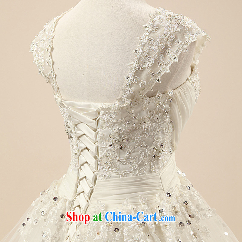 Love, Ms Audrey EU Yuet-mee, RobinIvy) 2015 new wedding long-tail yarn Korean wood drill large tail shoulders Advanced Customization H 33,521 white tailored, Paul love, Ms Audrey EU, and shopping on the Internet